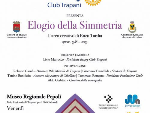 Presentazione al Museo Pepoli di Trapani della monografia artistica di Enzo Tardia, “Elogio della simmetria”