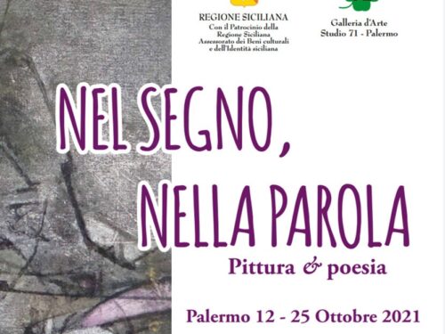 “Nel segno, nella parola”, rassegna di pittura e poesia al Museo Riso di Palermo